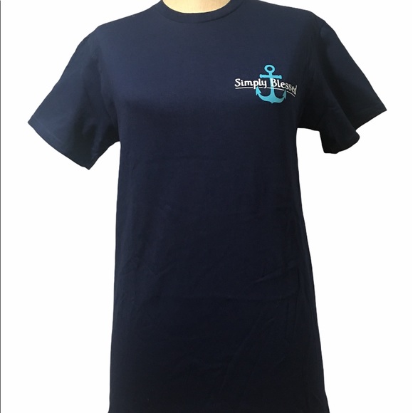 Simply Blessed Womens T shirt Anchor Hebrews 6:19 Size Small - Picture 3 of 3